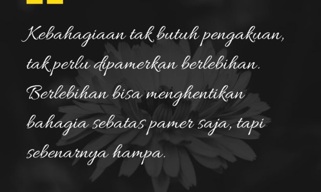 Tentang Kebahagiaan