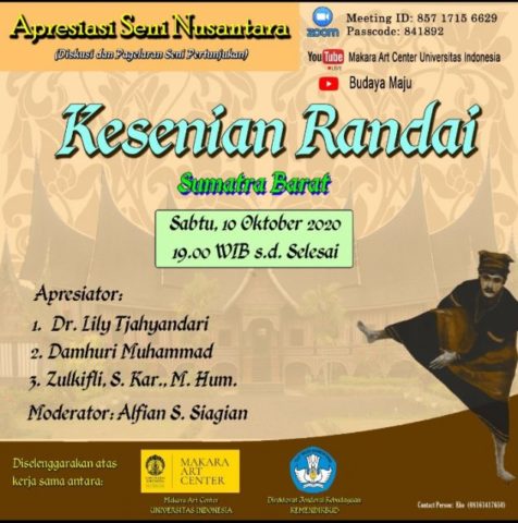 MAC UI dan Ditjen Kebudayaan Gelar Pertunjukan Seni Randai Gali Nilai Dakwah dan Kearifan Lokal