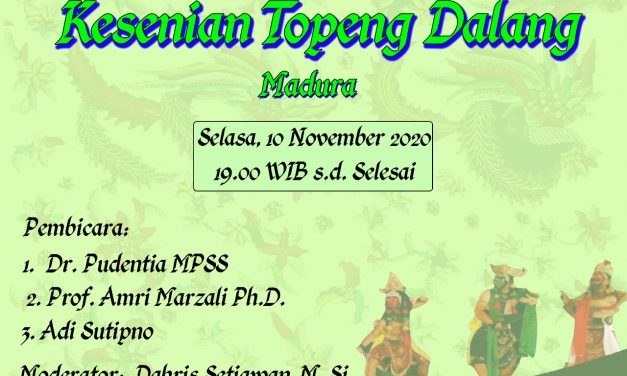 MAC UI dan Ditjen Kebudayaan Gelar Pertunjukan Seni Topeng Dalang Madura
