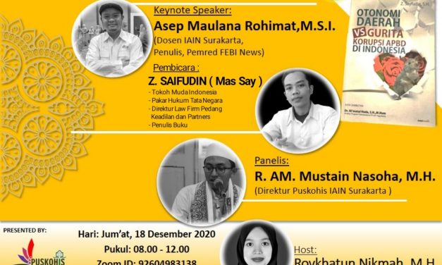 Peringati Hari Anti Korupsi Dunia, Puskohis IAIN Surakarta Adakan Bedah Buku dan Talk Show Nasional