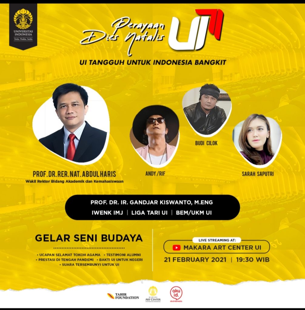 Rayakan Dies Natalis UI 71 Mac UI Gelar Seni Budaya