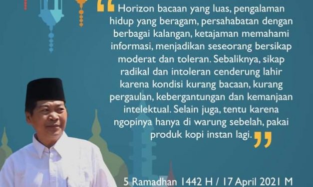 Agar Menjadi Pribadi Moderat dan Toleran