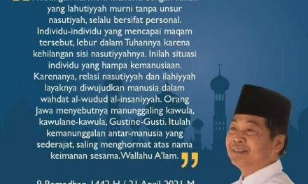 Manunggaling Kawula dengan Berkhidmat pada Sesama