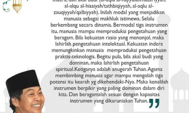 Beragama dengan Rasio, Indera, dan Akal-Budi