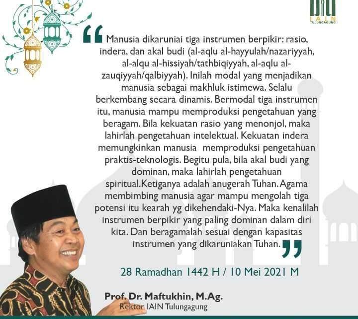 Beragama dengan Rasio, Indera, dan Akal-Budi