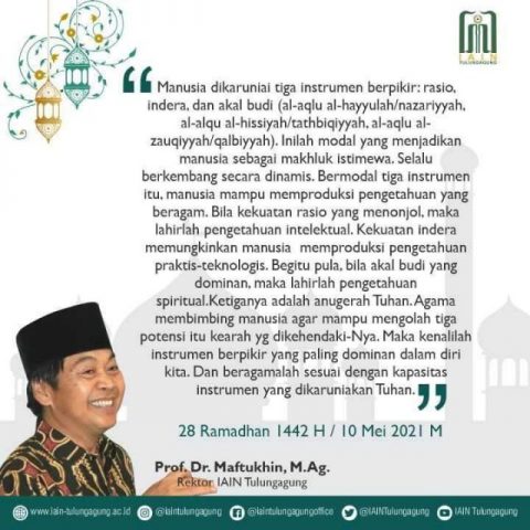 Beragama dengan Rasio, Indera, dan Akal-Budi