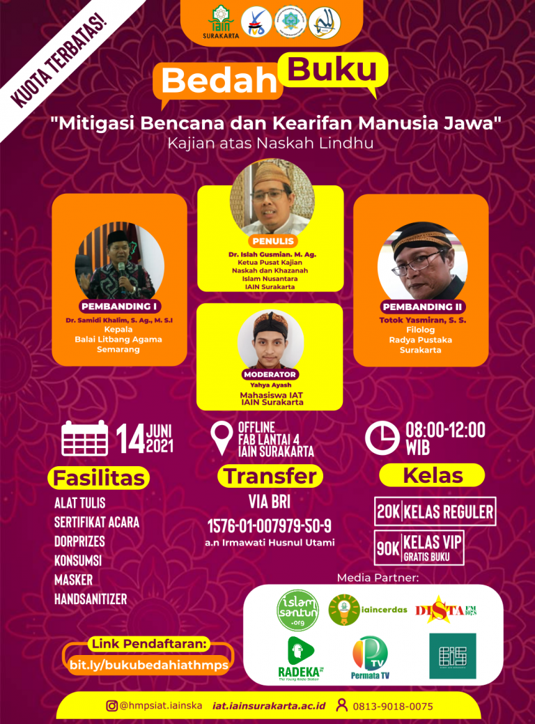 BEDAH BUKU MITIGASI BENCANA DAN KEARIFAN MANUSIA JAWA