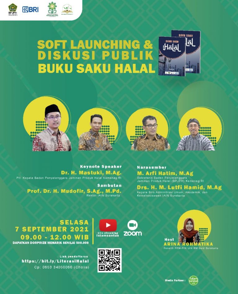 PPM-PIN UIN RM Said dan BPJPH Kemenag RI Gelar Soft Launching Buku Saku Halal