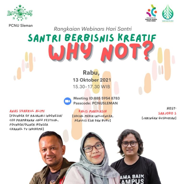 PCNU Sleman Dorong Para Santri untuk Aktif Kembangkan Bisnis Kreatif