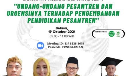UU Pesantren dan Relevansinya terhadap Pengembangan Pesantren