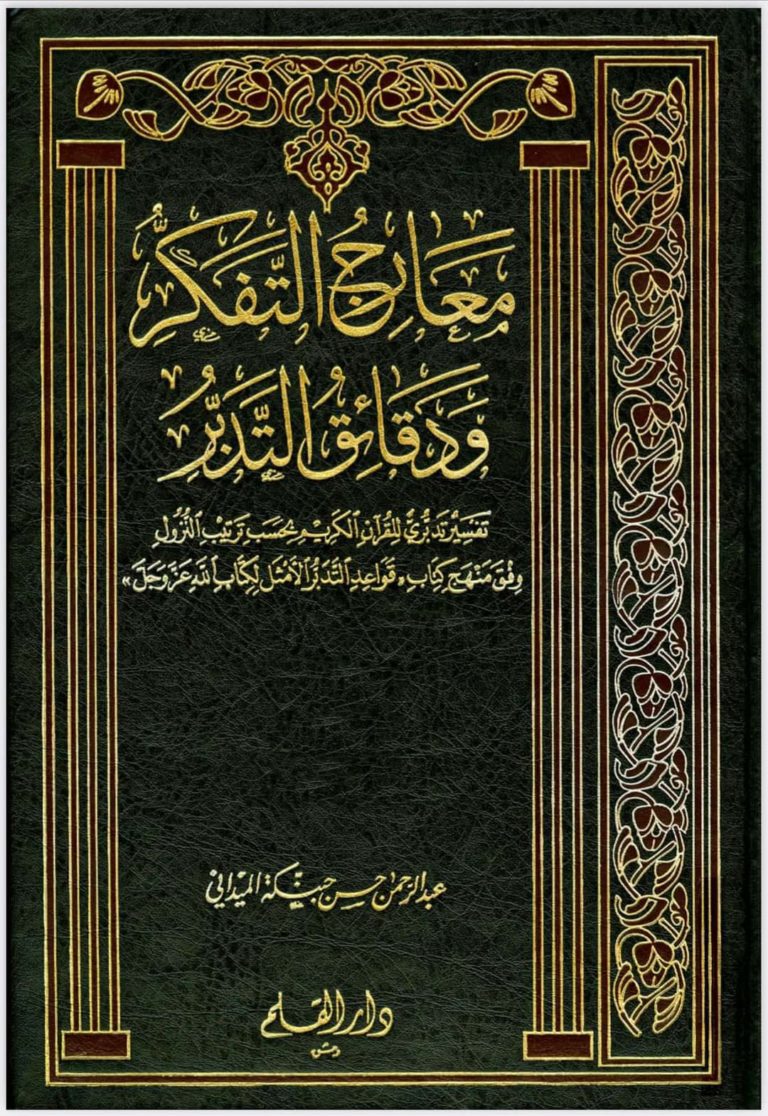 Tafsir Tartib Nuzul (3) Ma’arij al-Tafakkur wa Daqa`iq al-Tadabbur