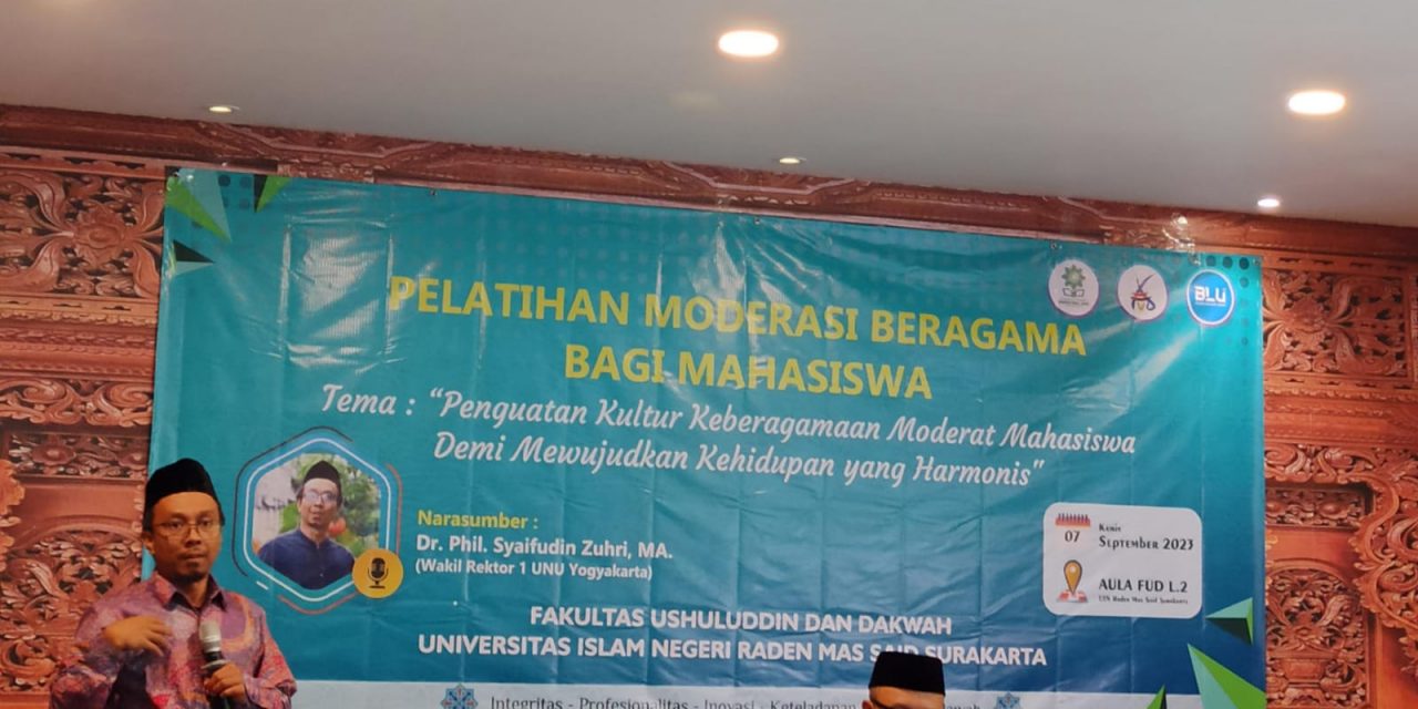 Dr. Syaifuddin: Moderasi Beragama Adalah Soal Nilai Berkeadilan