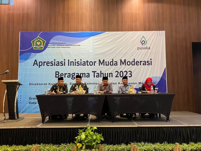 Direktorat KSKK Madrasah – Kementerian Agama Apresiasi Inisiator Muda Moderasi Beragama 2023