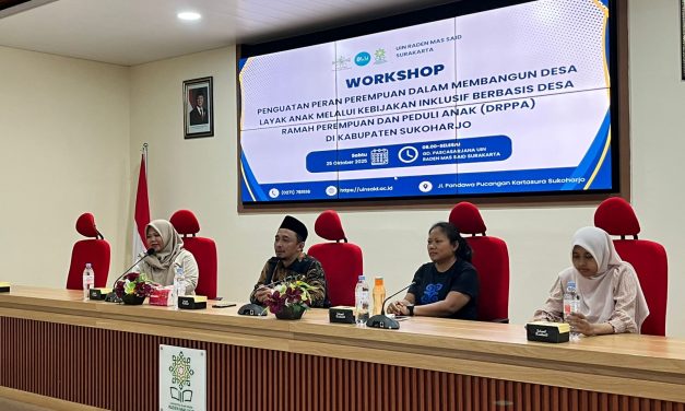 Lakpesdam PWNU Jawa Tengah dan UIN Raden Mas Said Surakarta Melakukan Penguatan Perempuan dalam Membangun Desa Layak Anak