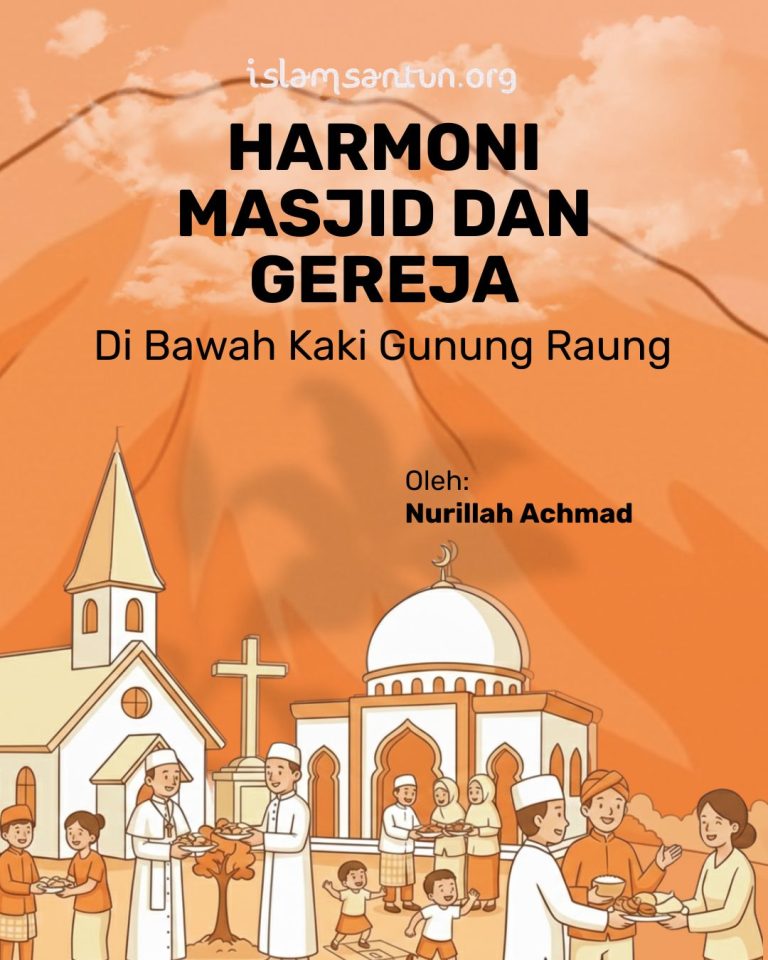 Harmoni Masjid dan Gereja di Bawah Kaki Gunung Raung