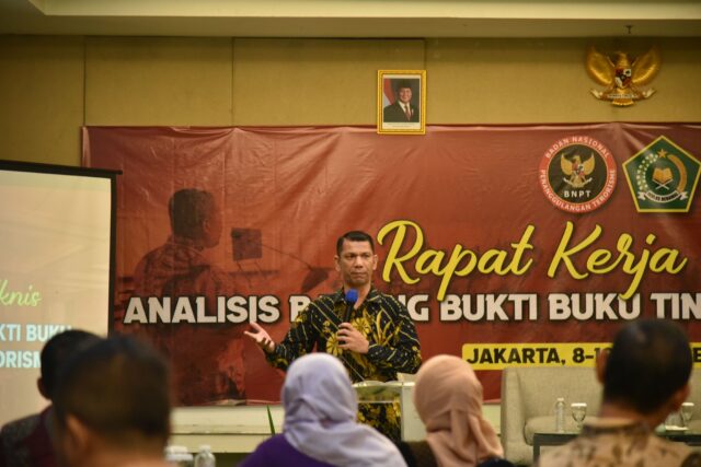 BNPT Gelar Rakernis Analisis Barang Bukti Buku Tindak Pidana Terorisme, Rahmat Sori Simbolon: Perkuat Kontra-Narasi dan Pencegahan Terorisme